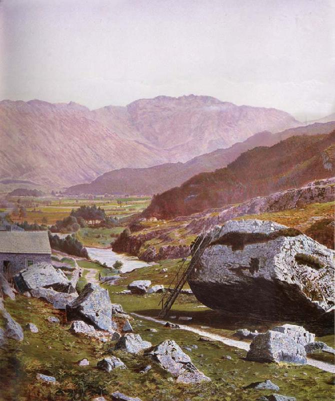 Atkinson Grimshaw The Bowder Stone Borrowdale